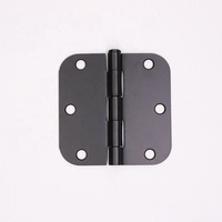 Fournisseur chinois de charnières en acier avec revêtement en poudre noire, dimensions 3"x3"x2MM, 3.5"x3.5"x2.2MM, coins arrondis, coins carrés, charnières de porte en fer