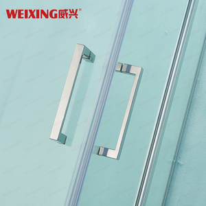 Puerta <span class=keywords><strong>de</strong></span> ducha <span class=keywords><strong>de</strong></span> aluminio para baño <span class=keywords><strong>de</strong></span> alta calidad, pantalla <span class=keywords><strong>de</strong></span> ducha <span class=keywords><strong>de</strong></span> pivote cuadrado <span class=keywords><strong>de</strong></span> <span class=keywords><strong>vidrio</strong></span> templado sin marco - Product Image 2