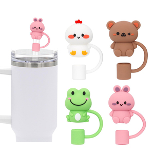 Abalorios de paja reutilizables, accesorios para tazas, puntas de pajita de silicona para beber, tapas, tapas, tapa para vaso de 40oz y 30oz - Product Image 4