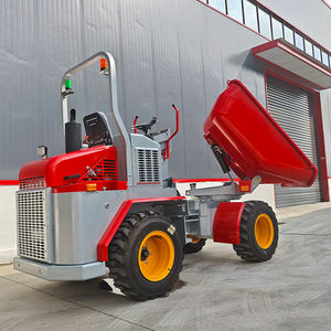 मुफ्त शिपिंग पहियों मिनी डंप ट्रक लॉरी लोडर हाइड्रॉलिक जो डीजल इंजन के साथ बिक्री के लिए बड़ी बाल्टी - Product Image 6