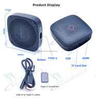 Caja Inalámbrica CarPlay AI 4GB+32GB Android Smart Multimedia Dongle Convierte CarPlay con Cable a Inalámbrico Compatible con YouTube Netflix