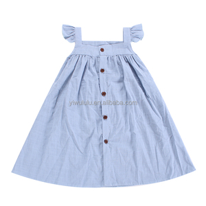 Robe à rayures pour petites filles, motif floral, style bohème, tenue d'été - Product Image 4