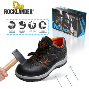Bottes <span class=keywords><strong>de</strong></span> Sécurité Rocklander Embout Acier Anti-Écrasement Imperméables Cuir PU pour Travaux <span class=keywords><strong>de</strong></span> Construction - Product Image 6