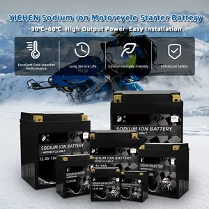 12 V 5Ah Sodium ion batterie moto batterie remplacer YTX4L-BS YTX5L-BS sans entretien 5.2Ah 12 Volt moto batterie de démarrage
