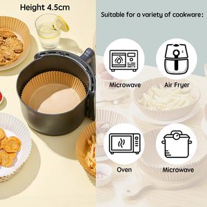 Papier sulfurisé pour friteuse à air, idéal pour la cuisson des aliments surgelés, de la viande, du poulet, des pizzas et des pâtisseries - Product Image 4