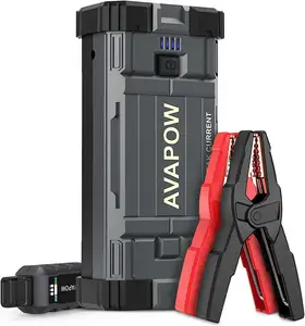 Avapow a28 3000a 16000mah 12v רב-פונקציה ניידת חירום סוללה מאיץ כוח