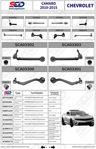 Phía Trước Thấp hơn Kiểm Soát Cánh Tay Với Bóng Doanh Sway Thanh Treo Kit Tương Thích Cho 2010-2015 Chevrolet <span class=keywords><strong>Camaro</strong></span> - Product Image 2