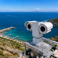 Caméra thermique PTZ de surveillance périmétrique à double capteur longue portée pour tours de garde
