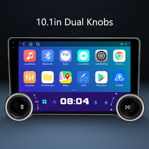 Universal 10 pulgadas Android 10,0 Multimedia doble Din X80 D5P Duel Knob Audio estéreo Radio navegador función coche REPRODUCTOR DE DVD - Product Image 3
