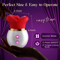 Klitoris Zunge lecken Spielzeug 10 Saug vibration Zunge Vibrant Licker Spielzeug G-Punkt Vibrator Rose Spielzeug Vibrator für Frauen