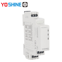 Relais miniature Yoshine AC/DC24-240VAC 10A/16A DPDT avec mémoire, étanche, rail DIN