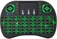 Keyboard Mini Nirkabel 2.4G RGB Backlit I8 Air Mouse untuk Smart TV Box