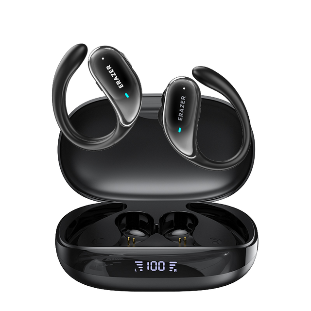 ERAZER XT80Pro AI BT6.0 Ear-hook ANC Noise Cancelling Wireless Sports Earbuds IPX5 Waterproof Touch Control