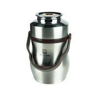Botol Makanan Vakum Ailijin Stainless Steel 304 Anti Bocor Kapasitas Besar Termos Kotak Bento Penahan Panas Tahan Lama