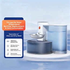 Younihao OEM Distributore d'Acqua Automatico Ricaricabile per Cani, Ecologico, in Plastica con Motivo Solido, Impermeabile IPX5, Quadrato, 220V - Product Image 4