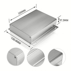 Wall Mounted Aluminum Alloy Electrical Junction Box Custom Anodized Profile IP54 Rated OEM/ODM Power Inverter <b>Enclosure</b> - Product Image 4
