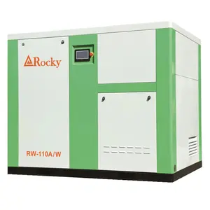 Fábrica chinesa 110 kw lubrificação de água silencioso óleo livre parafuso fabricante de compressores de ar