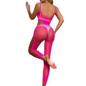 Nuevo Producto: Lencería para Mujer, Bodystocking de Rejilla Completa, Lencería Europea con Abertura en la Entrepierna, Bodystocking Sexy para Mujer - Product Image 4