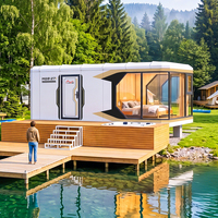 Mini-maison capsule compacte Apple Cabin, maisonnette préfabriquée peu encombrante, petite cabine modulaire en conteneur pour poste de repos routier