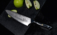 Fabrieksprijs Professionele Damascus Koksmes Set Premium Kwaliteit Japanse Stijl Vg10 Fruit/Groenteschede Premium Handvat