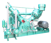 Compresseur d'air industriel haute performance HV-100S à mouvement alternatif, multi-étages, refroidi par eau, sans huile, alimentation CA 220V-480V