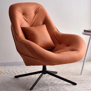 Sedia a <span class=keywords><strong>Dondolo</strong></span> Moderna ed Ecologica in Pelle PU con Schienale Alto e Braccioli Curvi - Seduta Singola per Casa/Ufficio - Product Image 2