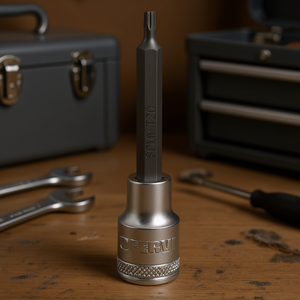 Fervi <b>Socket</b> With Long Torx Insert T20 1/4 Inch Drive - Product Image 3