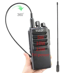 TSSD X9250 25W de alta potencia 50km portátil profesional árbitro Sistema de Comunicación de escaneo de largo alcance de dos vías Radio walkie talkie