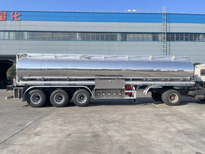 Semi-remorque citerne chinoise à trois essieux de 36 m³ en acier inoxydable pour produits chimiques et alimentaires liquides, avec suspension pneumatique L1 et essieu avant relevable, à vendre - Product Image 6