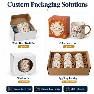 Vente en gros de tasse en céramique 13oz logo personnalisé cadeau promotionnel avec couvercle sans danger pour les aliments pour le bureau <span class=keywords><strong>café</strong></span> usage quotidien - Product Image 5