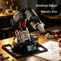 Bloc de construction de bras robotisé programmable, modèle technique éducatif STEM, bras robotique mécanique à double commande à distance et par application
