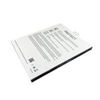 Étui pour tablette en papier artistique blanc écologique et recyclable avec fermeture magnétique, personnalisable, universel, pour appareils électroniques professionnels et grand public