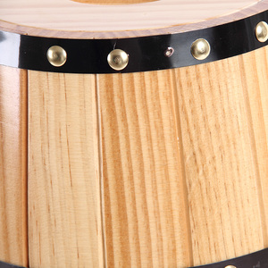 Thép Không Gỉ Dọc Rượu Vang Và Bia Thùng Với Nắp Bằng Gỗ Cho Bao Bì Sắt Giấy Và Có Thể Cho Sữa Và Gói - Product Image 5