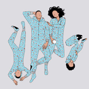 2025 Tùy Chỉnh Phổ Biến Bốn Thành Viên Cha Mẹ Và Con Giáng Sinh Phong Cách Spandex Cotton In Phù Hợp Với Bộ Đồ Ngủ Gia Đình - Product Image 2