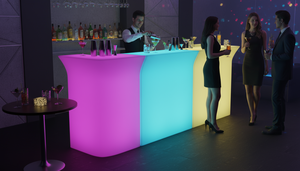 Hiện Đại Câu Lạc Bộ Đêm Tổ Chức Sự Kiện Đảng <span class=keywords><strong>Pub</strong></span> Saloon 16RGB Màu Vòng <span class=keywords><strong>LED</strong></span> Đồ Nội Thất Bảng Quầy Bar Cocktail Bảng Tổ Chức Sự Kiện Đồ Nội Thất - Product Image 6