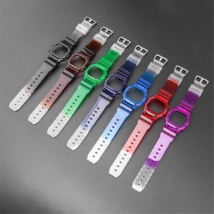 Bracelet en plastique TPU + étui de remplacement avec boucle ardillon pour Sommiis /dw-5600 <span class=keywords><strong>5000</strong></span> 5025 Gw-m5610 <span class=keywords><strong>G</strong></span>-5600 - Product Image 2