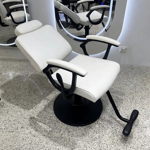 Sillón <span class=keywords><strong>de</strong></span> Barbería Reclinable <span class=keywords><strong>de</strong></span> Alta Gama con Diseño Minimalista Moderno y Material <span class=keywords><strong>de</strong></span> PVC para Salones <span class=keywords><strong>de</strong></span> Belleza y Peluquerías - Product Image 2