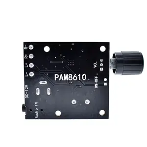 PAM8610 עם פוטנציומטר 2*15W 2.0 ערוץ כפול 12V בחדות גבוהה סטריאו אודיו דיגיטלי מגבר כוח לוח מודול