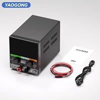 Fuente de Alimentación CC Ajustable de 30V 10A 300W con Pantalla Digital, Doble USB, Memoria y OVP para Reparación de Placas Base de Teléfonos Móviles y Pruebas de Laboratorio