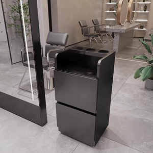 2026 NEW Hot Sale Salon Furniture Barber Shop Hair Salon Stations Furniture Stainless Steel Cabinet With Drawer - Product Image 5