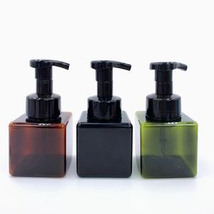 Botellas de Plástico PETG Cuadradas de 250 ml (8 oz) con Bomba de Espuma, Dispensador de Jabón Vacío, Color Blanco, Negro, Transparente, Verde y Ámbar, Venta al Por Mayor - Product Image 2