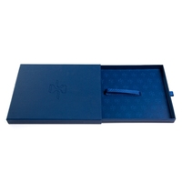 Boîte coulissante en carton rigide personnalisée, boîtes rigides avec laminage brillant, impression de logo personnalisée, recyclable, portable, étanche