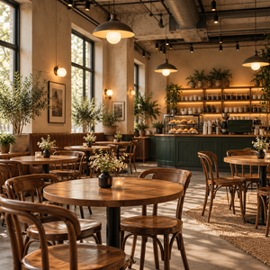 ออกแบบตกแต่งภายในร้านกาแฟสไตล์วินเทจตามสั่ง พร้อมชุดเฟอร์นิเจอร์เชิงพาณิชย์ครบวงจร บริการครบจบในที่เดียว - Product Image 5