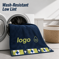 Serviettes en peluche personnalisées imprimées recto-verso en gros, service OEM/ODM, livraison rapide, bonne qualité pour la promotion de la marque, utilisation plage et bain
