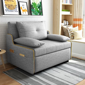 Nordic Style Luxury <b>Sofa</b> <b>Bed</b> Set Modular Soft Fiber Pull Out <b>Sleeper</b> <b>High</b> Density Flannel Elastic Foldable Three Seater <b>Sofa</b> <b>Bed</b> - Product Image 3