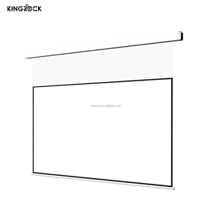 صندوق كهربائي أبيض صغير Langshi مع تعليق فوتون أبيض 92 بوصة شاشة عرض 4K فائقة الدقة للسينما المنزلية - Product Image 4