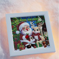 Nouveaux autocollants de diamant de Noël bricolage cadres photo faits à la main et peintures décoratives plein diamant cadeaux pour enfants