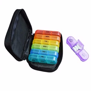 Pastillero de 7 días y 21 compartimentos con sellado y protección contra <span class=keywords><strong>el</strong></span> polvo, modelo de empaque para uso matutino, mediodía y nocturno - Product Image 2