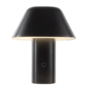 Black Mushroom Modern Minimalist LED Table Lamp | Stylish <b>Lighting</b> for Hotel Feature <b>Space</b> & Reception Area - Product Image 6