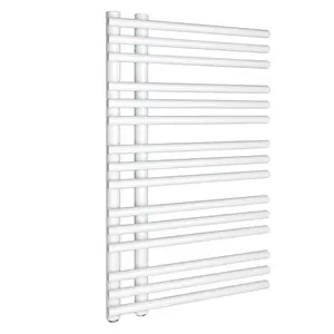 AVONFLOW 1250*500mm Round Pipe White Bathroom Hot Water Towel Radiator